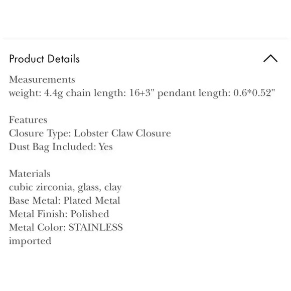 NWT KATE SPADE Something Sparkly Heart Clay Pave Pendant Necklace - Picture 5 of 5